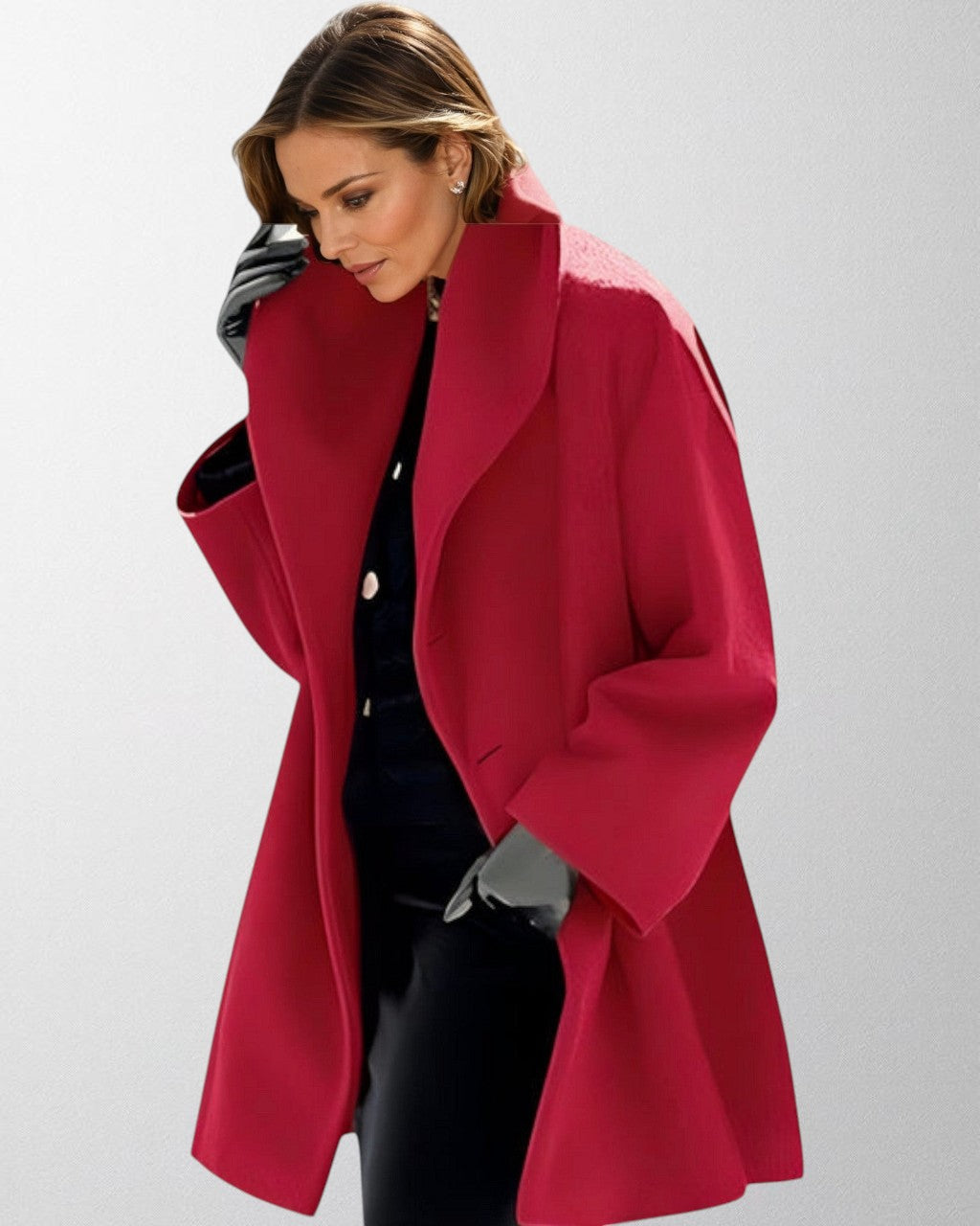 Aya Rose - Elegant wool coat for autumn & winter