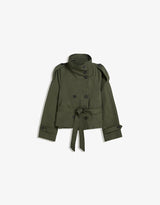 Short trench jacket