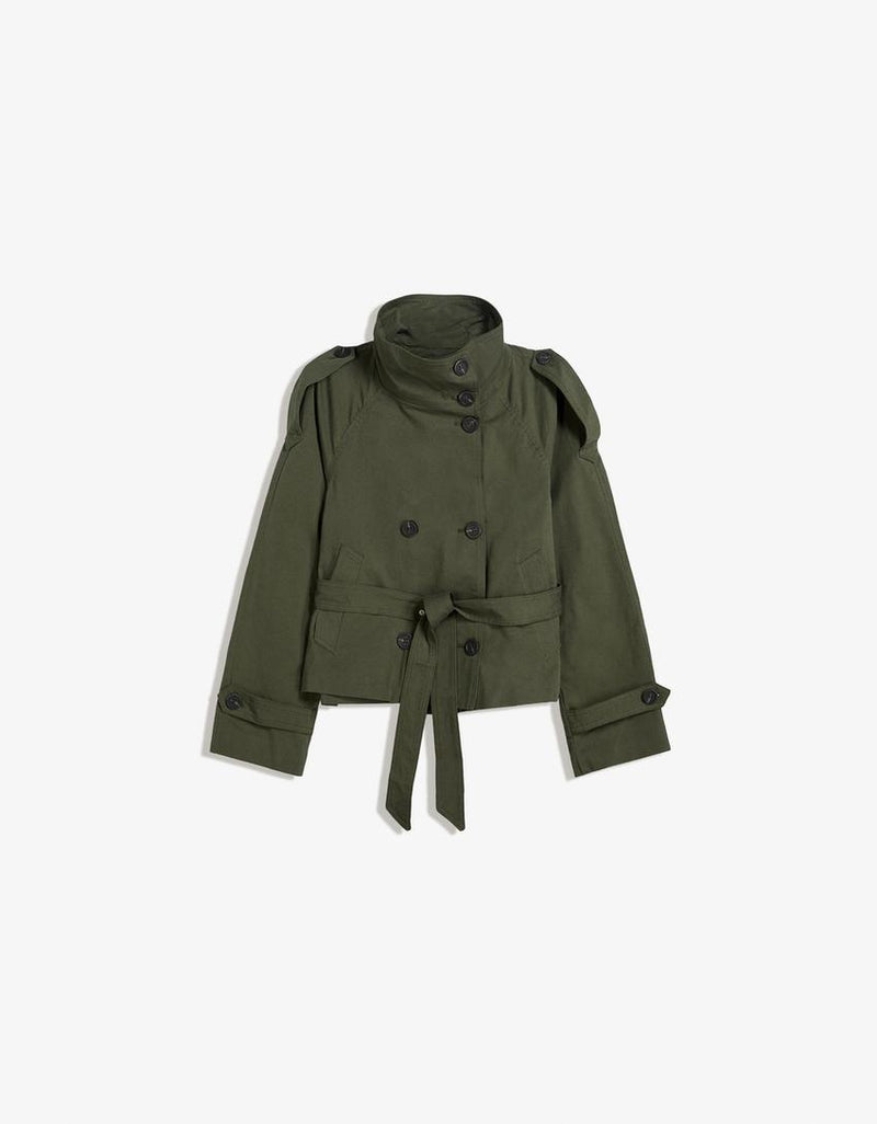 Short trench jacket