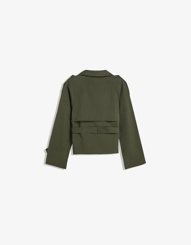 Short trench jacket