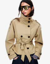 Short trench jacket