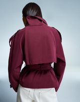Short trench jacket