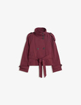 Short trench jacket
