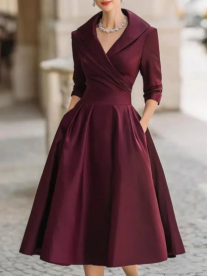 Casey | Elegant Satin Dress