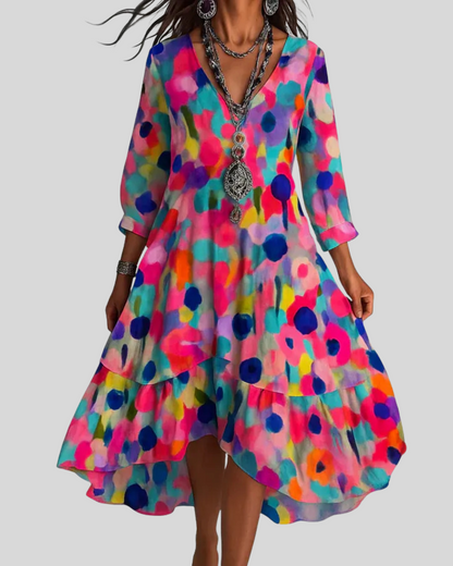 Home | Lightweight Bohemian Floral Maxi Dress