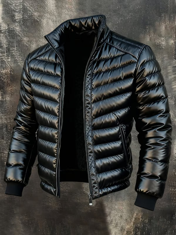 Adam | Męska retro kurtka outdoor, ocieplana, z kieszeniami