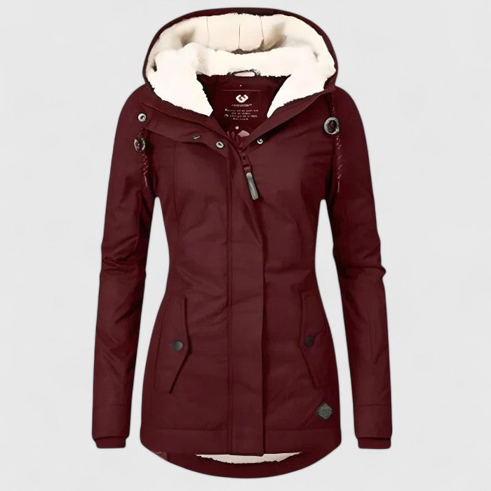 Amy | Elegant Waterproof Hooded Coat