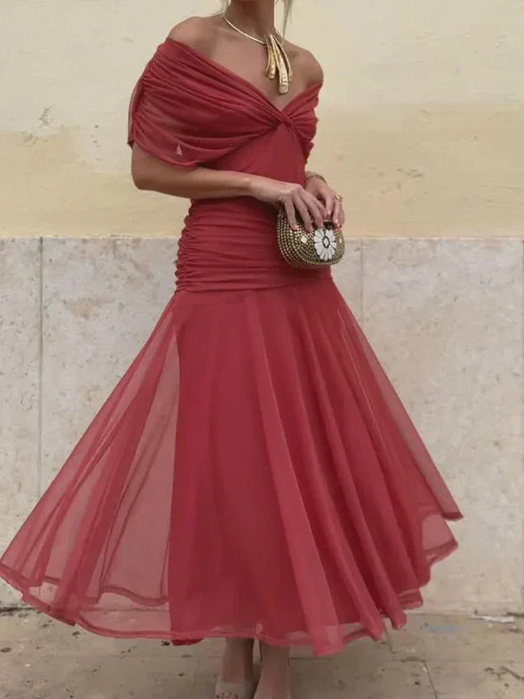 Hailey | Elegant Dress With V-Neckline