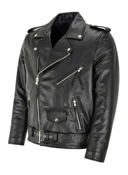 Björn™ | Classic Leather Jacket in Biker Style