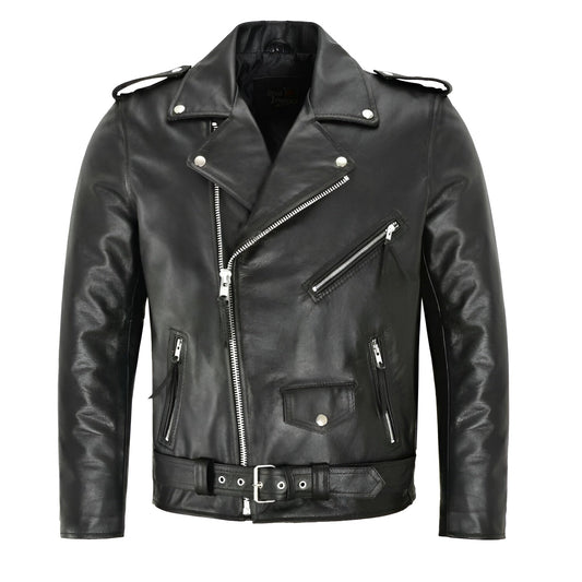 Björn™ | Classic Leather Jacket in Biker Style