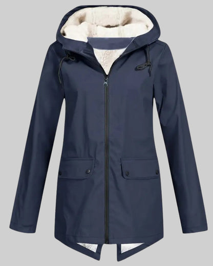 Amber | Fleece Lined Rain Parka