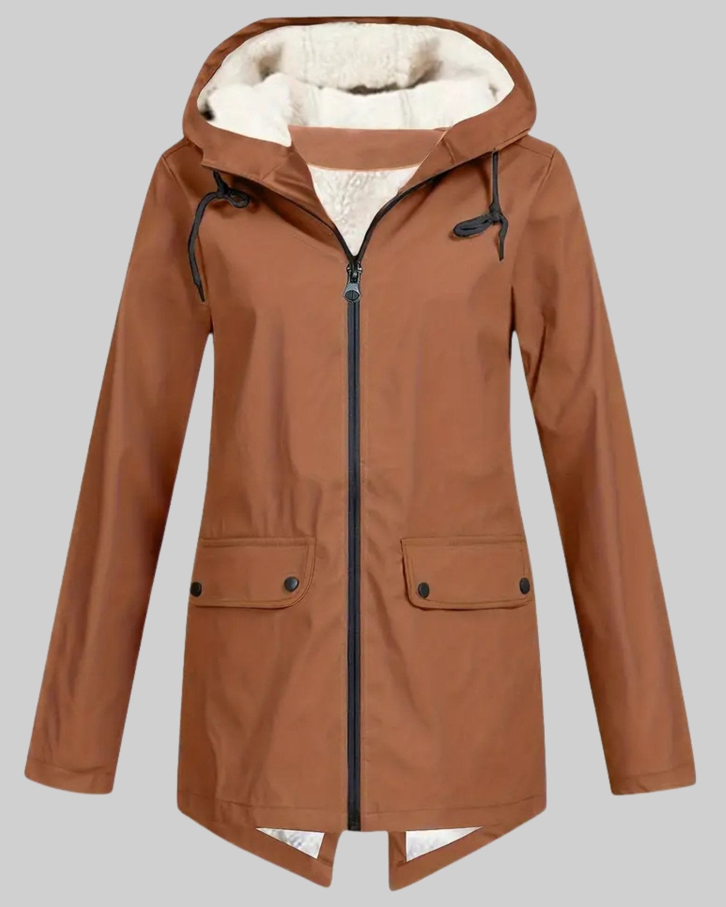 Amber | Fleece Lined Rain Parka