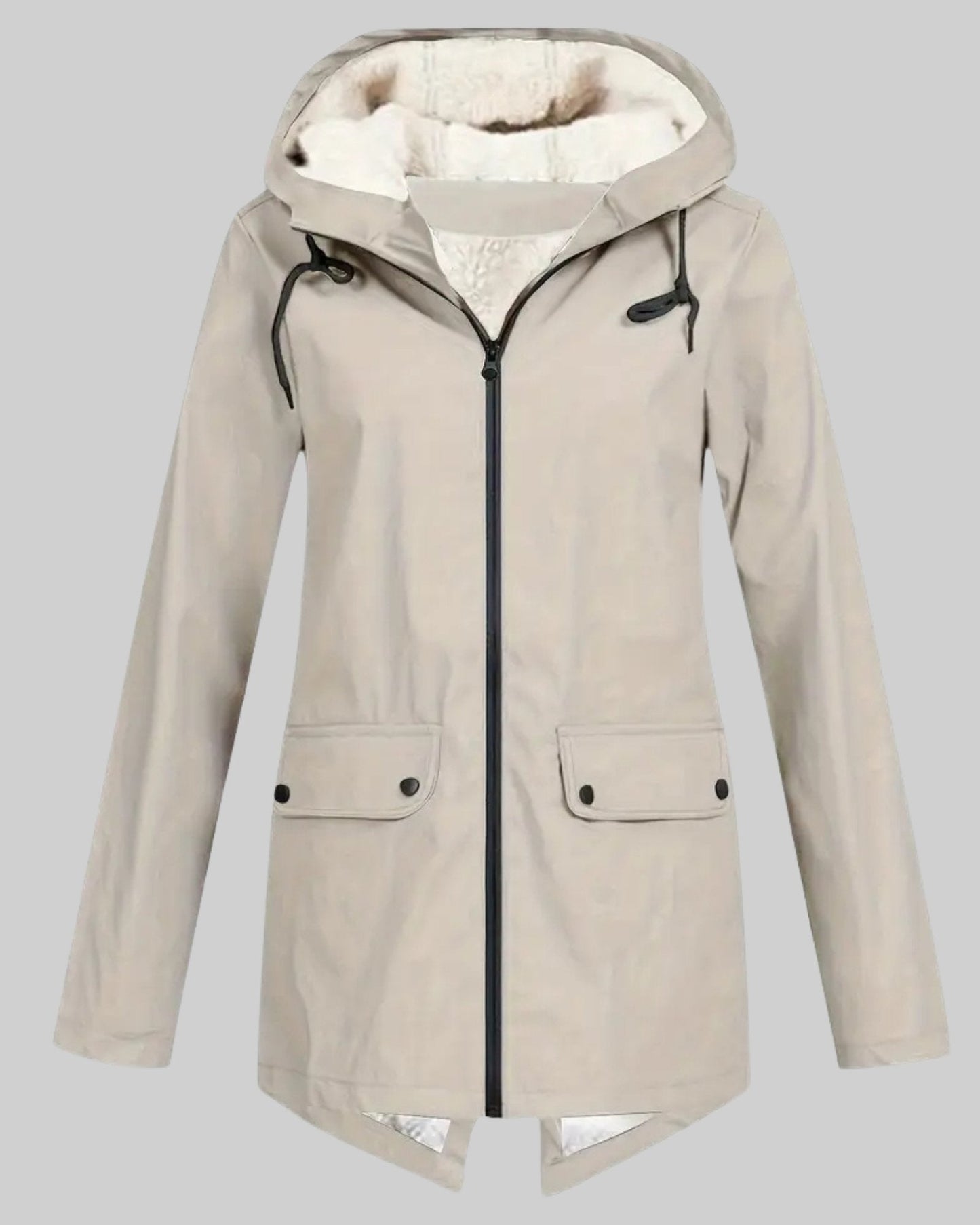 Amber | Fleece Lined Rain Parka