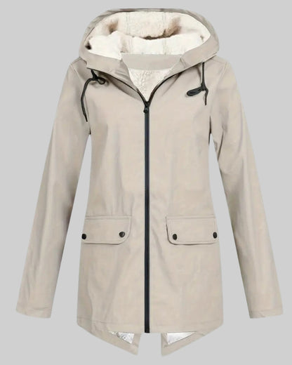 Amber | Fleece Lined Rain Parka