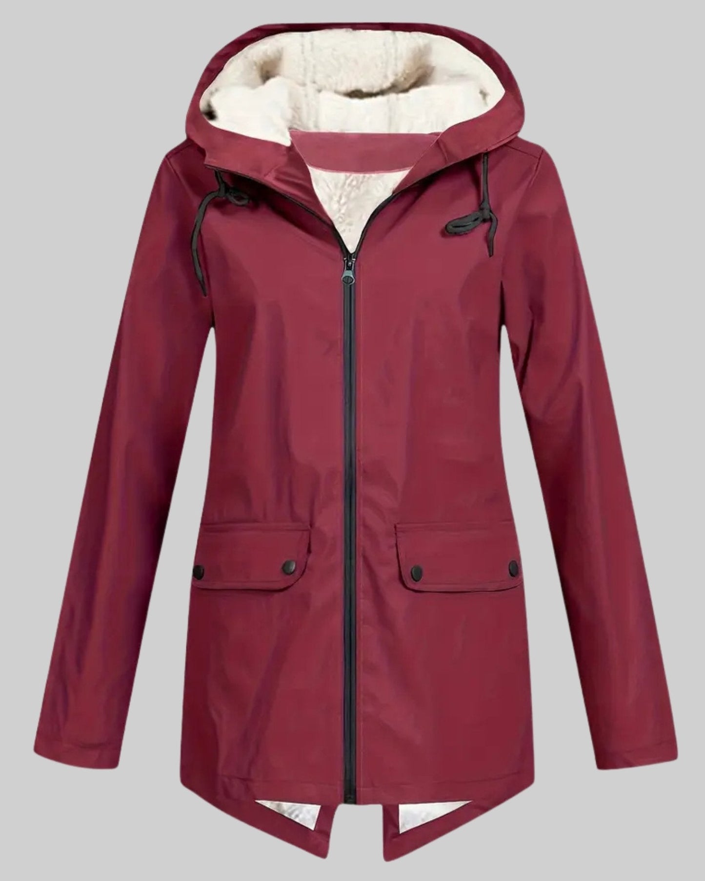 Amber | Fleece Lined Rain Parka