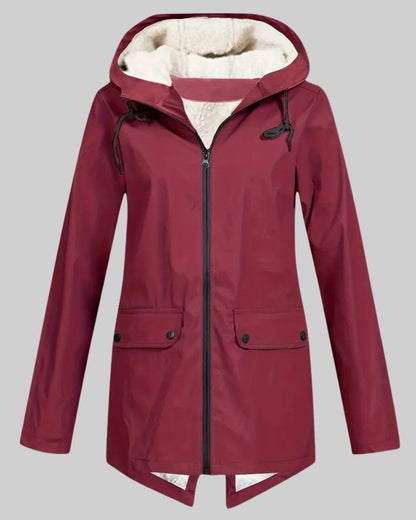 Amber | Fleece Lined Rain Parka