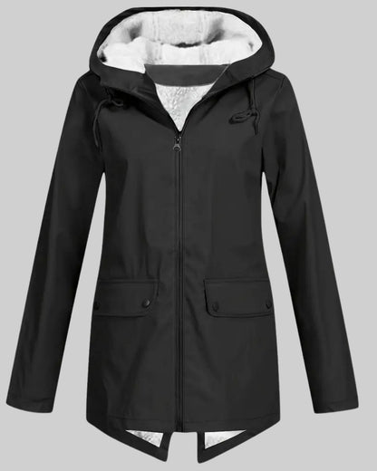 Amber | Fleece Lined Rain Parka
