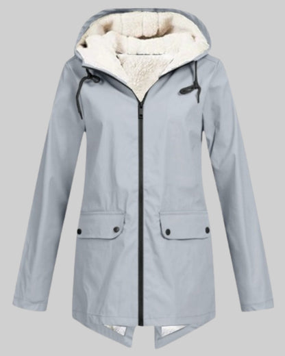 Amber | Fleece Lined Rain Parka
