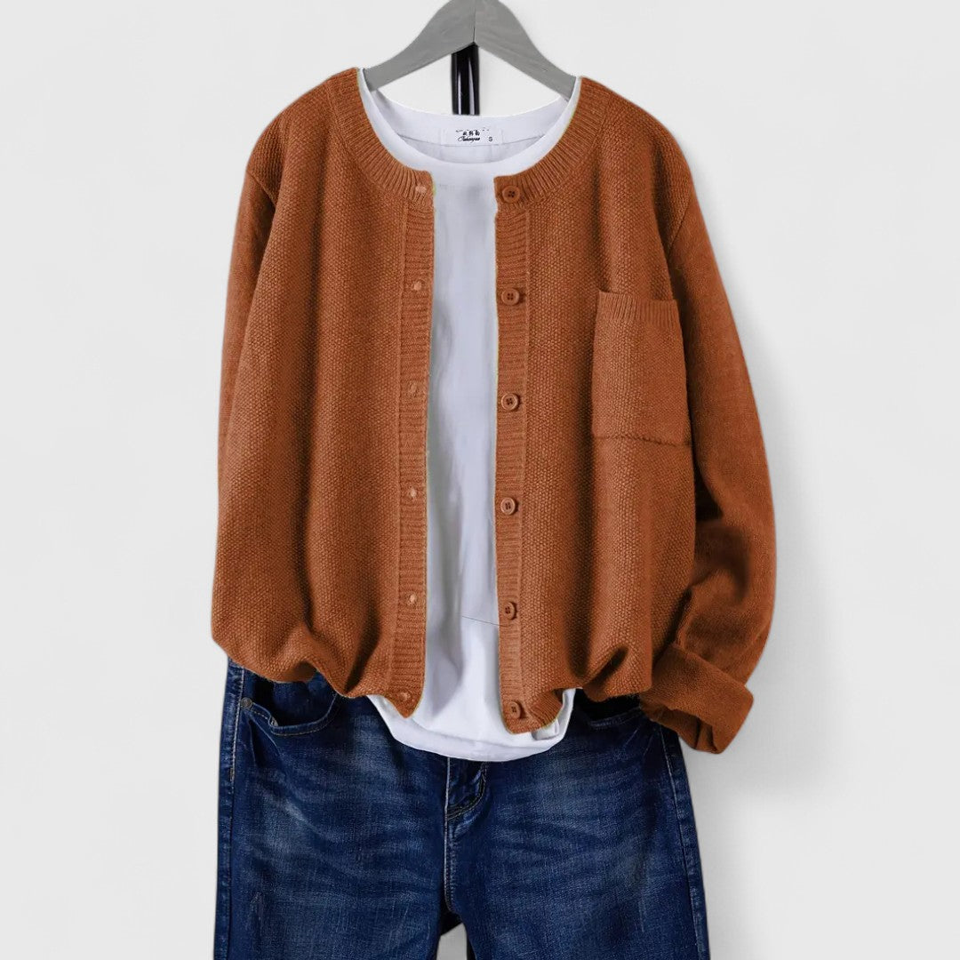 Cara | Casual Button-Up Cardigan
