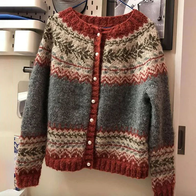 Atasha | Vintage Islandzki Sweter Wełniany