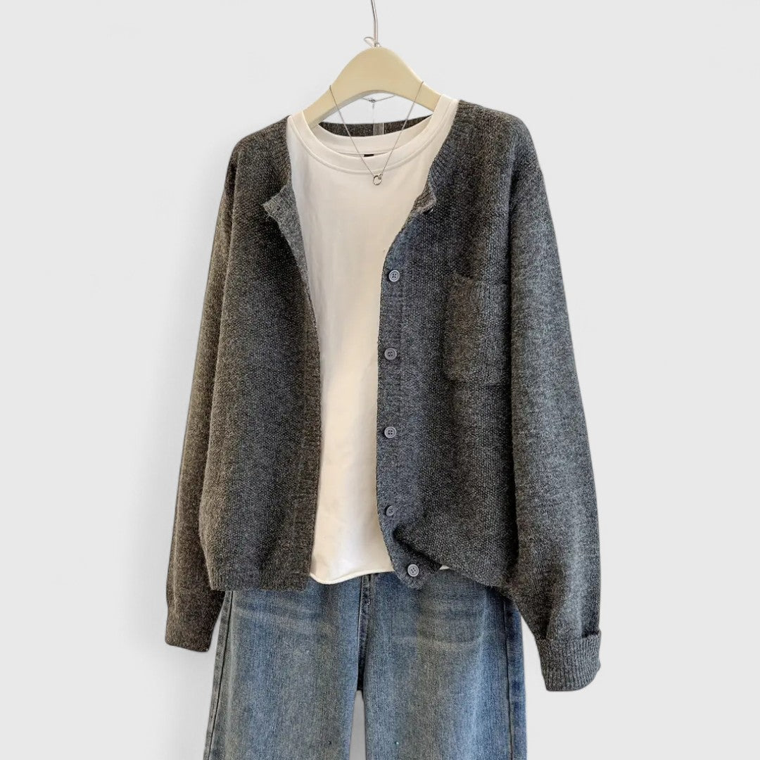 Cara | Casual Button-Up Cardigan
