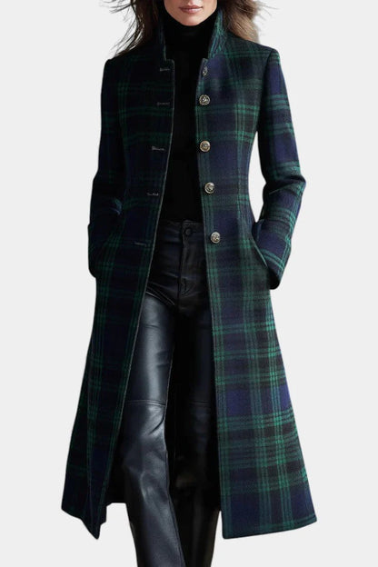 Zofia™ | Timeless Plaid Elegant Coat
