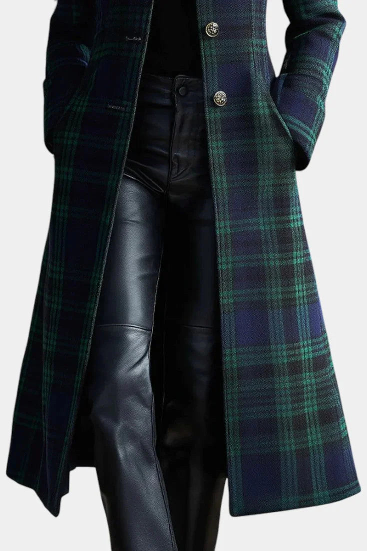 Zofia™ | Timeless Plaid Elegant Coat