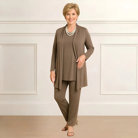 Zestaw: sweter Rosy, top i spodnie